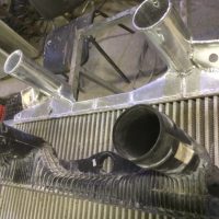 Замена верхнего бочка интеркулера Ман